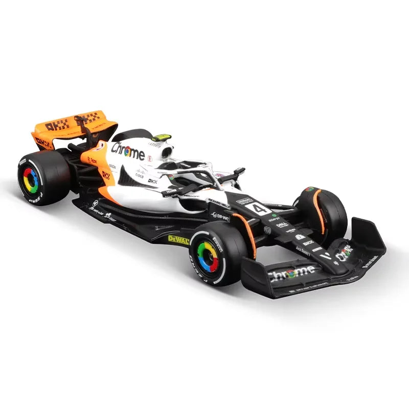 Bburago 1: 43 McLaren 2024 MCL38 Miami GP Fórmula de brinquedo modelo de carro de liga de corrida