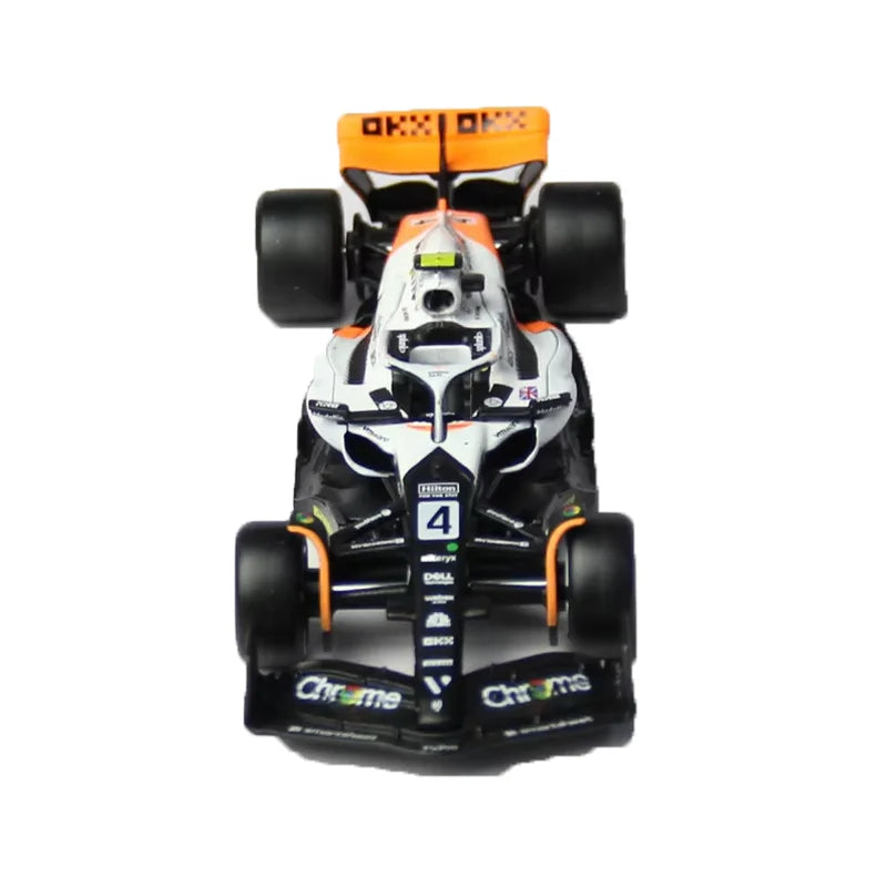 Bburago 1: 43 McLaren 2024 MCL38 Miami GP Fórmula de brinquedo modelo de carro de liga de corrida